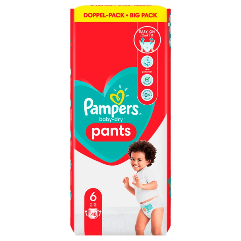 Pampers Windeln Baby Dry Pants Gr.6 15+kg Big Pack 48 Stück